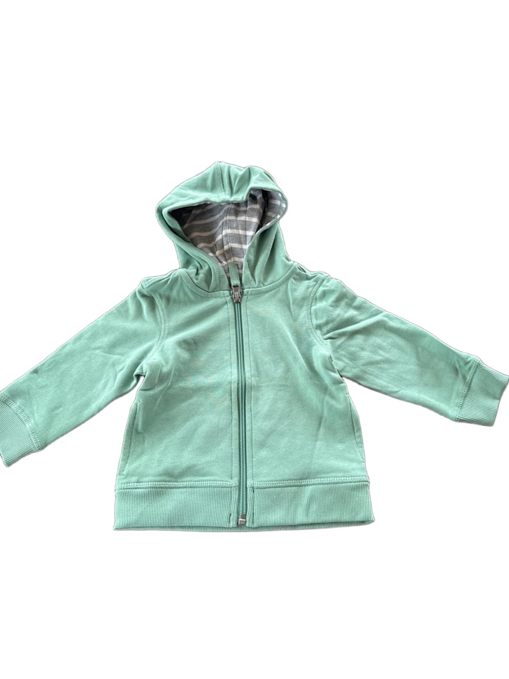 Hanna Andersson Mint Green Zip-Up Hoodie 3-6 mo
